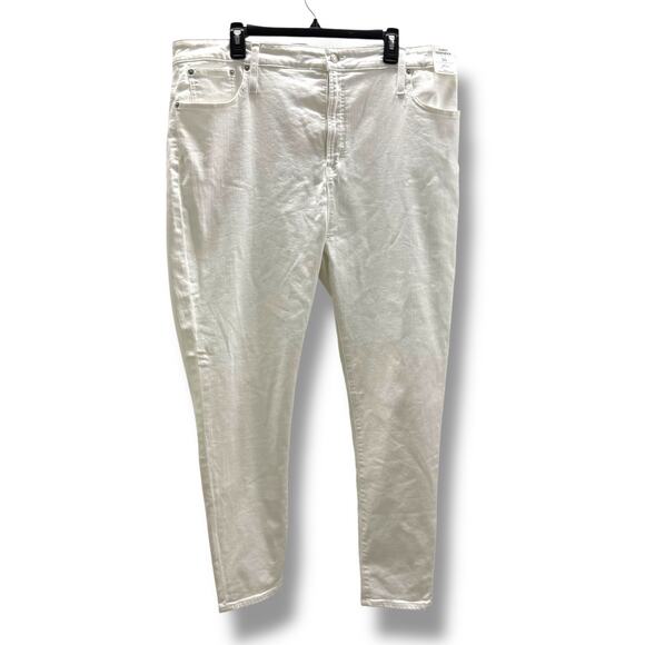 J. Crew L4869 Women's Curvy Toothpick Jeans White‎ Size 36 or 22 NEW - Picture 3 of 6